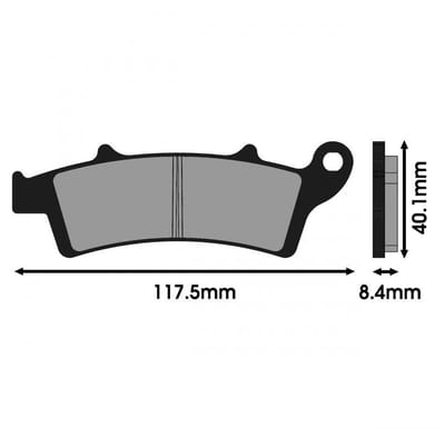 Plaquette de frein Polini pour Scooter Aprilia 125 Arrecife Neuf