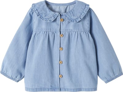 Vertbaudet Babyblouse van lichte denim