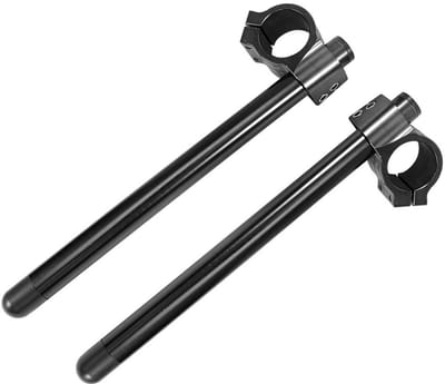 Dailygoods- Motorfiets Stuur 43mm - Universele Clip Op Stuur - Aluminium Handvat Set - Zwart - Hoogwaardige Veiligheid - Duurzaam Materiaal - Motorstuur