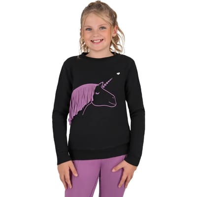 Qhp Trui Qhp Lize Kids Zwart-paars - 116