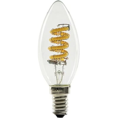 Segula 55300 LED-lamp Energielabel G (A - G) E14 Kaars 3.3 W = 21 W Barnsteen (Ø x h) 35 mm x 100 mm Dimbaar (dim to warm) 1 stuk(s)