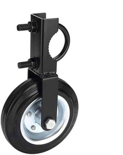 Zwaar Deurwiel - Robuuste Wiel - Stabiele Deurloop - Verstelbare Houder - 25.4 cm - Zwart
