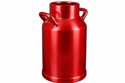 Boeren vaas melkbus verkrijgbaar in verschillende kleuren - rood- keramiek - boerenleven