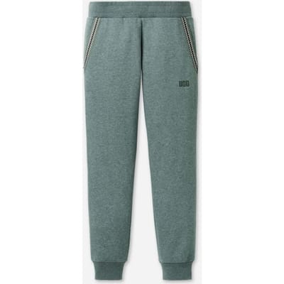 UGG® Tasman Jogger for Men in Green Stone Heather, Size Large, Cotton Blend/Recycled Materials/Polyester