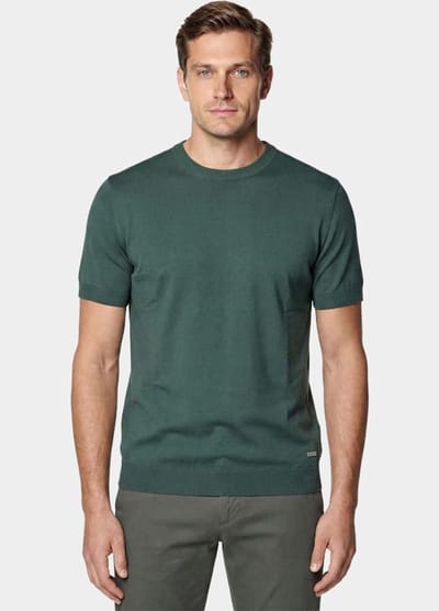 Born With Appetite T-shirt heren Grijs Wake Knitted T-shirt Ss BWA00006WA35/9512