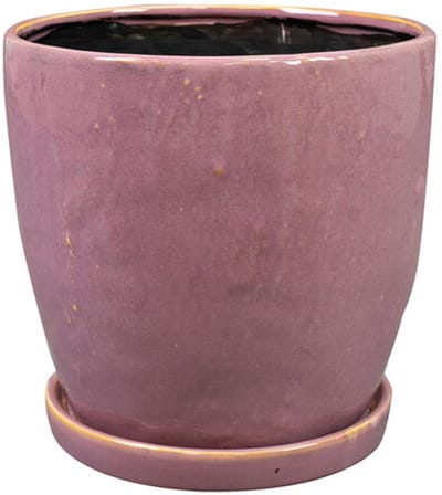 Ter Steege Bloempot-Pot met Schotel Mauve-Lila D 17 cm H 16 cm opening 16 cm