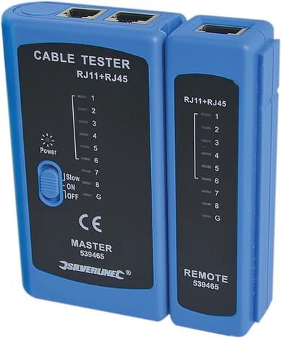 LAN-netwerktester voor RJ11, RJ12 en RJ45 - Handheld Kabeltestapparaat