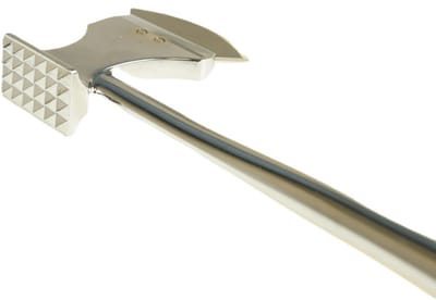 Maestro MR-1576 Luxe Vleeshamer & Hakbijl 2-in-1 - Hoogwaardig Roestvrij Staal (RVS) - Tweezijdig - Voor Vlees, Gevogelte en Vis - Ergonomisch Design - Zilver
