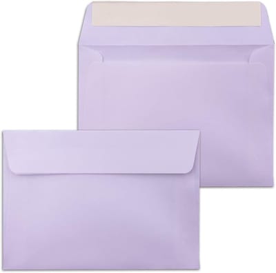 Paarse Enveloppen - Wenskaart Enveloppen - Kaarten Versturen - Zelfklevende Strip - DIN C6 - Paars