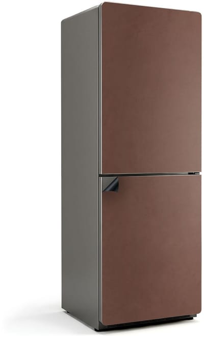 Wallfluent Magnetische Koelkastmat - Bruin Koelkast Magneet Sticker - 70 cm x 190 cm - Bruin Magnetische Koelkastmat - Decoratieve Koelkastfolie - Decoratieve Koelkast Cover Sticker Magneet - Verwijderbare Koelkast Decoratie