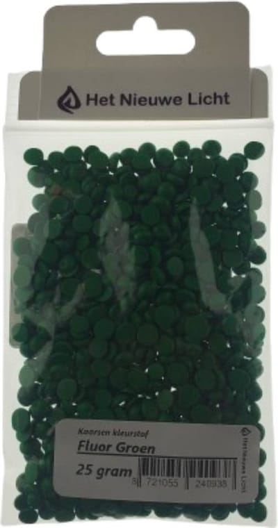 Het Nieuwe Licht ® - Kaarsen kleurstof - FLUOR GROEN - 25 gram