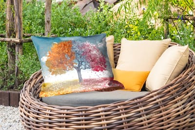 Buitenkussens - Boom - Kleurrijk - Natuur - Levensboom - 60x40 cm - Weerbestendig