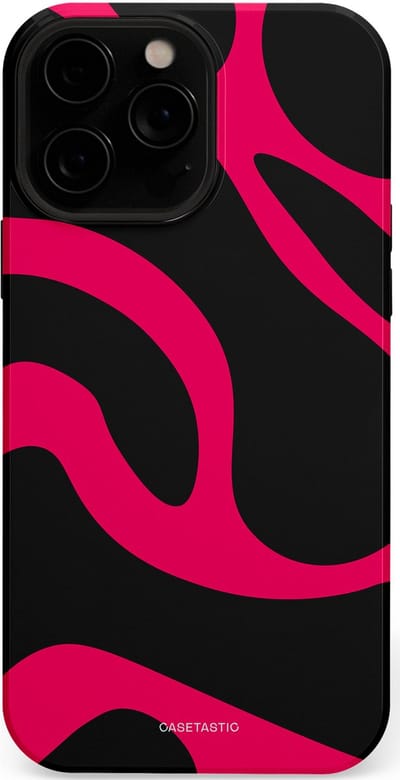 Casetastic Hoesje Geschikt voor Apple iPhone 13 Pro Max Magsafe - Stijlvolle Beschermende Duo-layer Case - Hotpink Camoprint