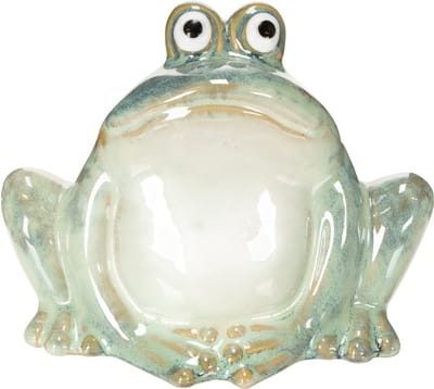 Decoratief keramisch kikkerfiguurtje, gedetailleerd ontwerp, charmant
