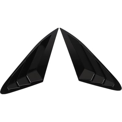2 pièces Persiennes de vitre latérale arrière Noir brillant Look sportif Résistant aux rayures Remplacement pour Kia K5 LX LXS GT 2020 à 2024 black