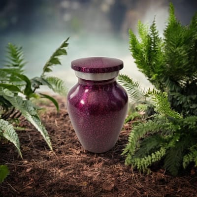 Mini urn Pink marble 13098
