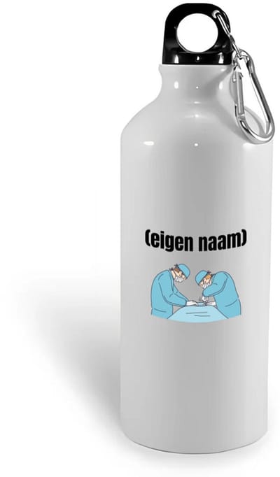 Hacebo® - chirurgen met eigen naam waterfles - Chirurg - Patiënten/doktoren - collega's - verjaardag - afscheidscadeau - geschenk - kado - water fles - 400ML