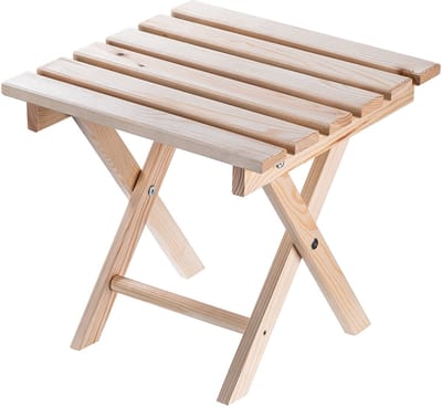 Salontafel voor ligstoelen Anjouin naturel 39 x 37 cm