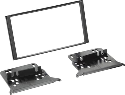 2-DIN Paneel geschikt voor Kia Sorento (JC (JC) 2006-2009 Kleur: Zwart (METRA)