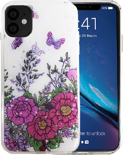 Hoesje Geschikt voor Apple iPhone 11 silicone/TPU back cover print/iphone 11 achterkant + gratis screenprotector (4)