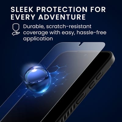 kwmobile Hoesje voor Samsung Galaxy S24 - Compatibel met MagSafe - Hoesje met standaard en screenprotector van gehard glas - zwart / mat transparant