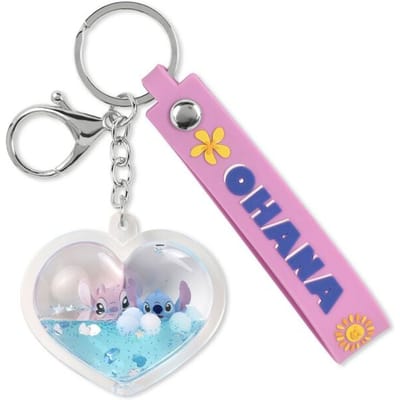Lilo & Stitch - Disney Sleutelhanger - Ohana - voor Geen - zilverkleurig