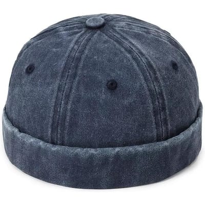 Nieuwe Dames Heren Effen Katoenen Pet Hoed Gewassen Denim Muts Lente Herfst Retro Verstelbare Docker Zeeman Pet Hoed Voor Dames Heren One Size gray
