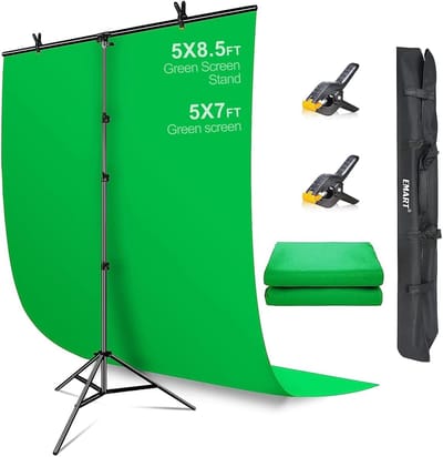 Achtergrond Set - Studio Kit - Video Opnames - Verstelbare T-stand - 1.5 x 2.0m - Groen