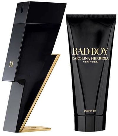 Carolina Herrera - Bad Boy Cobalt - Gift Set - Eau de Pardum 100 ml - Shower Gel 100 ml - Heren