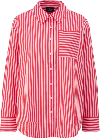 s.Oliver BLACK LABEL - Dames bloes - Maat 40 - Vrouwen - Rood - katoen