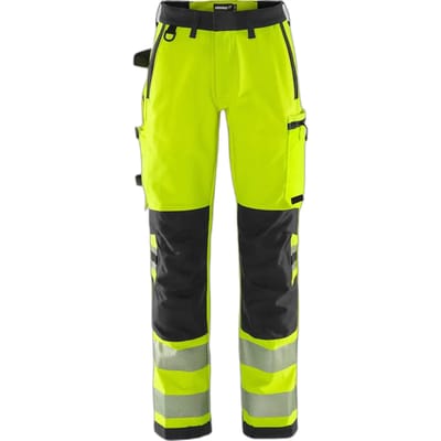 Hoog zichtbaarheid werkbroek klasse 2 dames Fristads Green 2645 GSTP