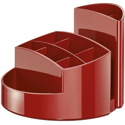 Pennenbak HAN Rondo 9-vaks - hoogglans rood