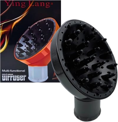 Guardian Beauty Diffuser fohn - opzetstuk- universal – Universeel met siliconen - voor krullen universele borstel - haardrogerHaardiffuser - Zwart - Universele - Multi-Functie Föhnopzetstuk