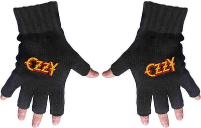 Ozzy Osbourne Ozzy Vingerloze handschoenen zwart Polyacryl -