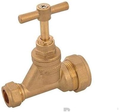 Waterkraan - Afsluitkraan - Leiding Onderhoud - Betrouwbaar Product - 0.27 x 0.21 x 0.22 cm - Neutrale Kleur