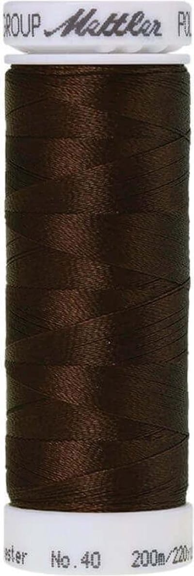 AMANN POLYSHEEN NAAI-BORDUURGAREN, COL-1346 BRUIN, 200M, PER STUK.
