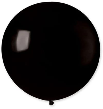 Topballon Latex - Zwart - 80 cm