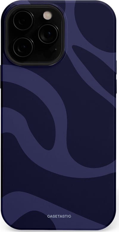 Casetastic Hoesje Geschikt voor Apple iPhone 13 Pro Max Magsafe - Stijlvolle Beschermende Duo-layer Case - Diepzee Marine Golven