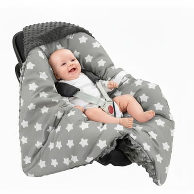 BabyUniverse - Baby Slaapzak - Grijze Peperkoek - 80x80cm - Autostoelhoes