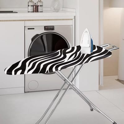 Universele Strijkplankovertrek met Zebraprint voor Grote Strijkplanken