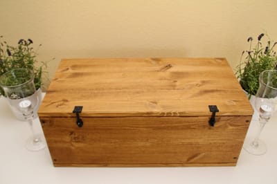 Houten Sieradendoos - Opbergdoos Decoratie - Sieraden Organiseren - Handgemaakt Massief Hout - Rechthoekig - Bruin