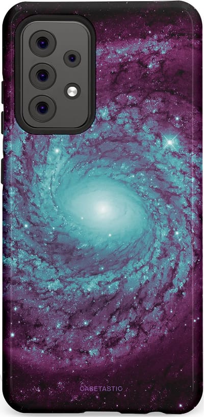 Casetastic Hoesje Geschikt voor Samsung A52 (4G/5G/s) - Stijlvolle Beschermende Duo-layer Case - Nebula zonnestelsel