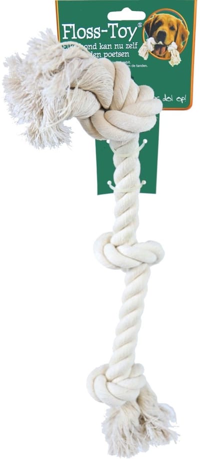 Gebr de boon - Floss-toy wit 3-knoop