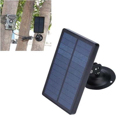 Wildcamera Zonnepaneel - Outdoor Camera Oplader - Monitoring Natuur - Ingebouwde Batterij - 1800mAh 9V - One Color
