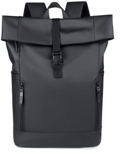 Rugzak - Rolltop rugzak - Waterdichte rugzak - Fietsrugzak - 35L - Grote fietsrugzak - 15 inch laptoprugzak - Lichtgewicht - Werk - School - Reizen - Buitenactiviteiten - Rugzak dames - Rugzak heren - Dames - Heren - 42*32*17CM - Zwart