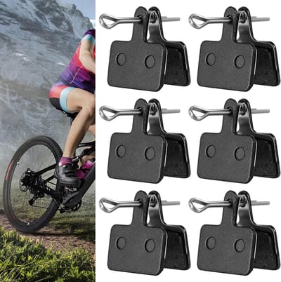 6 Paar Fietsschoenremblokken Semi-Metalen en Hars Remblokken voor Shimano MT200 MT400 MT500 B01S B03S B05S