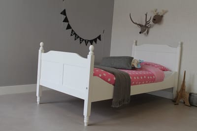 Rockwood® Kinderbed Amalia wit met lattenbodem en bedhekje wit