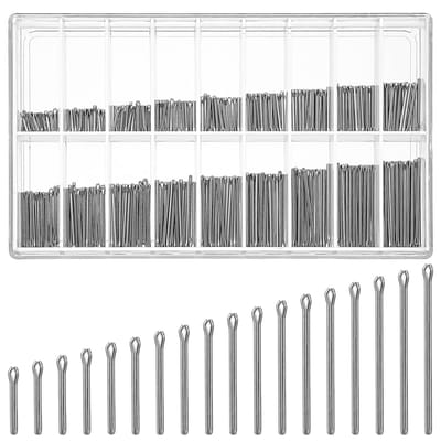 Dailygoods- Horlogebandjes 360 Stuks - Verbindingspennen 6-23 mm - Roestvrij Staal - Gereedschap - Reparatie - Hoogwaardig Materiaal - Horlogeaccessoires