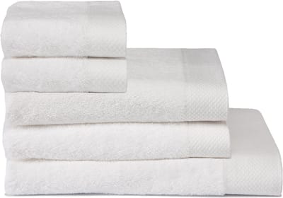 Seahorse combiset Pure 5 delige badtextielset white (2xGD+2BD+1xDL)