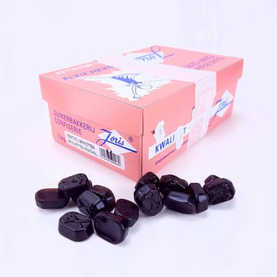 Joris Menthol Briketten - Snoep - 1kg - Zwart - Munt - Drop - Hard